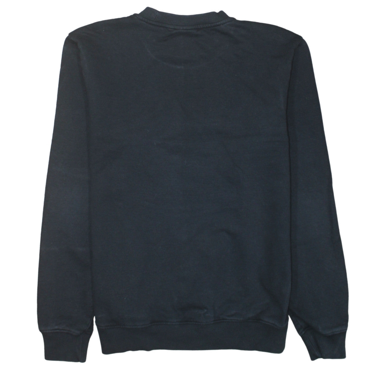 Napapijri Men’s Blue Crew Neck Sweatshirt Size S Embroidered Logo