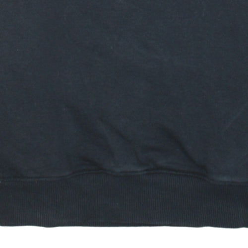 Napapijri Men’s Blue Crew Neck Sweatshirt Size S Embroidered Logo