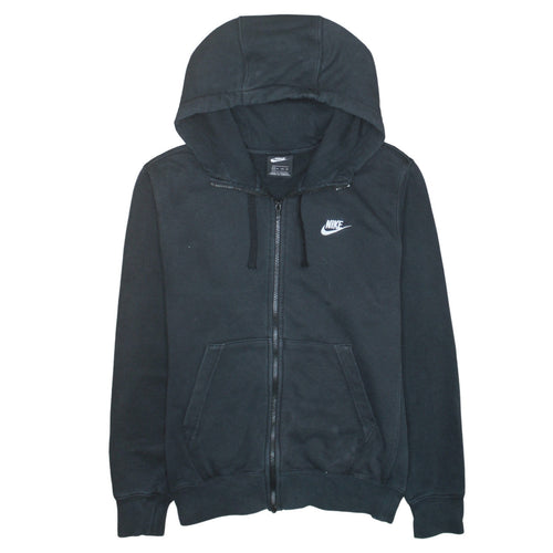 Nike Men's Black XS Full Zip Hoodie Cotton Blend Fleece