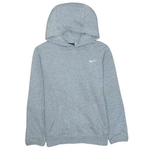 Nike Boys Grey Pullover Hoodie XL 13-15 Years Fleece Logo Sweatshirt