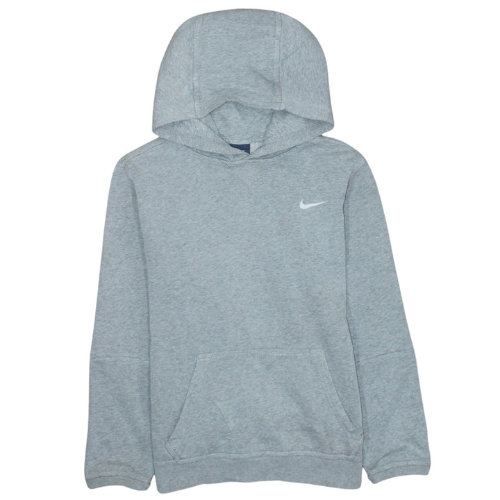 Nike Boys Grey Pullover Hoodie XL 13-15 Years Fleece Logo Sweatshirt