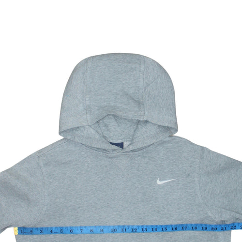 Nike Boys Grey Pullover Hoodie XL 13-15 Years Fleece Logo Sweatshirt