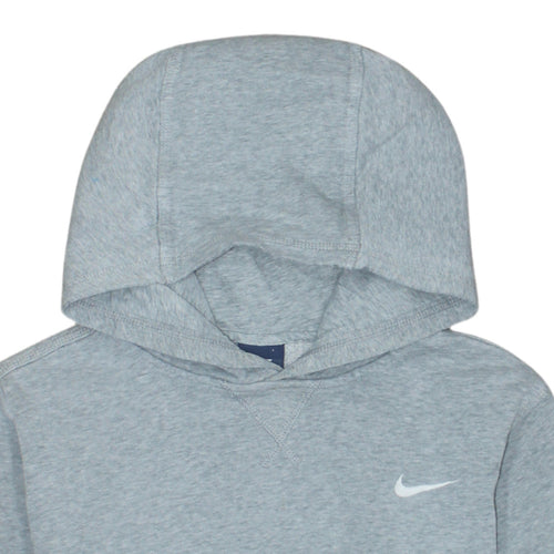 Nike Boys Grey Pullover Hoodie XL 13-15 Years Fleece Logo Sweatshirt