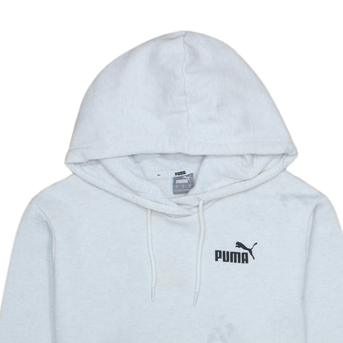 Puma Mens Grey Pullover Hoodie Sportswear Size L Regular Fit