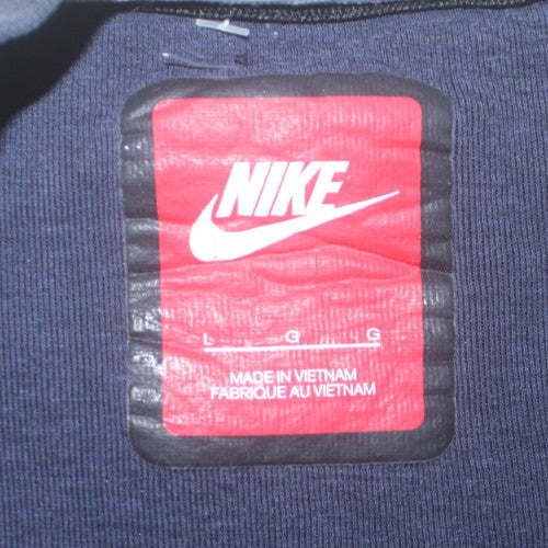 Nike Men's Blue Pullover Fleece Sweatshirt L Regular Fit Crew Neck