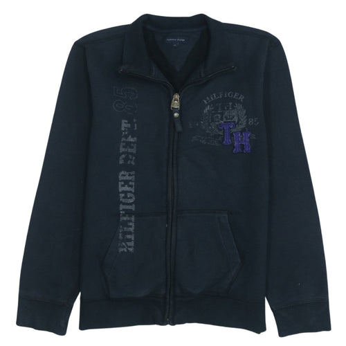 Tommy Hilfiger Boys Black Full Zip Track Jacket Size 12 Years