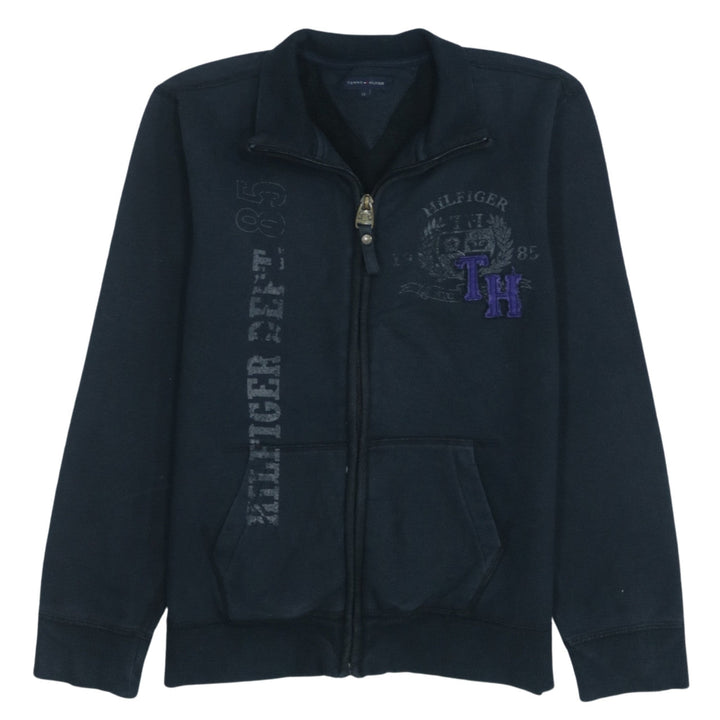 Tommy Hilfiger Boys Black Full Zip Track Jacket Size 12 Years