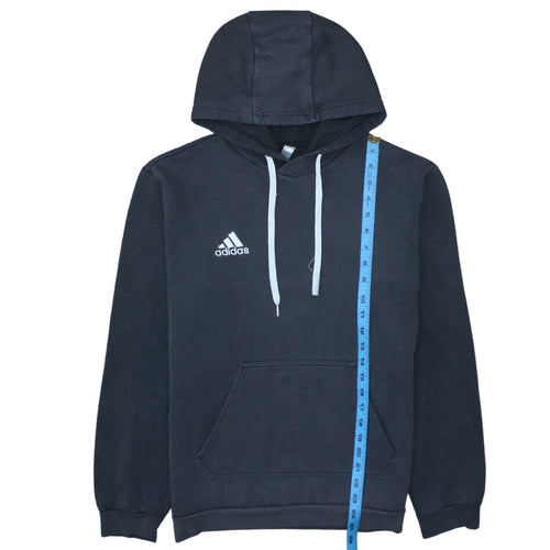 Adidas Men's Black Pullover Hoodie M Fleece Logo Sportswear