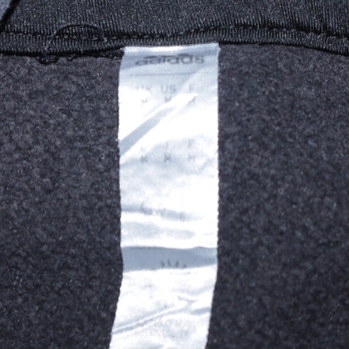 Adidas Men's Black Pullover Hoodie M Fleece Logo Sportswear