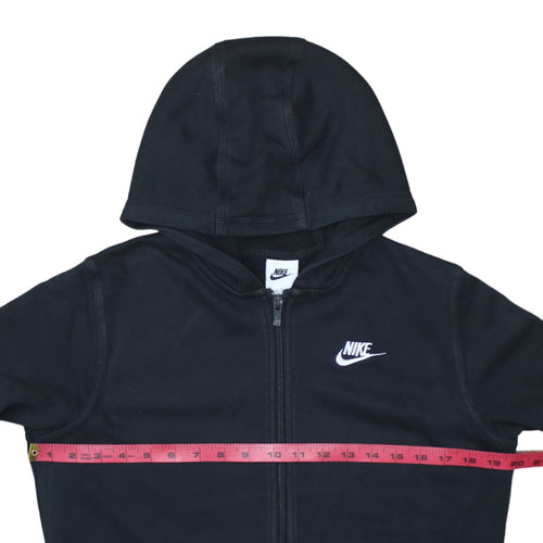 Nike Boys Black Full Zip Hoodie XL Fleece Hooded Sweatshirt