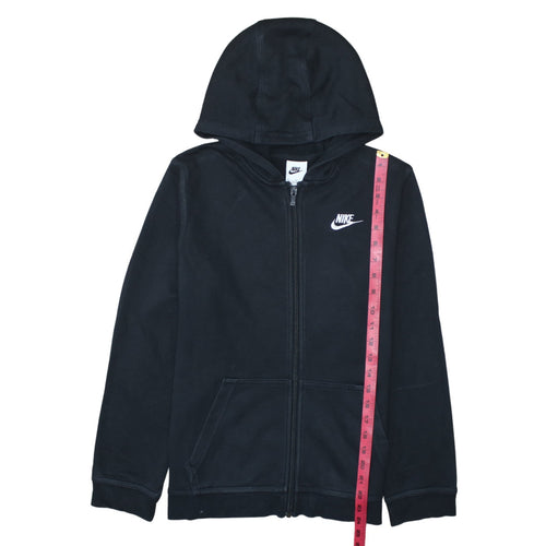 Nike Boys Black Full Zip Hoodie XL Fleece Hooded Sweatshirt