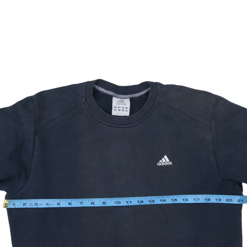 Adidas Men's Black Crew Neck Pullover Sweatshirt Size M