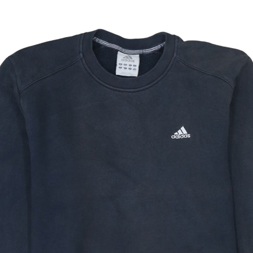 Adidas Men's Black Crew Neck Pullover Sweatshirt Size M
