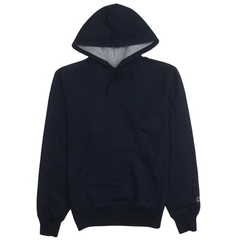Champion Men’s Blue Pullover Hoodie Sweatshirt Size S Fleece Regular Fit