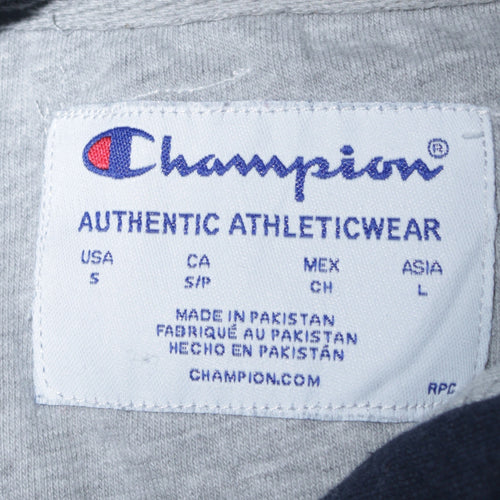Champion Men’s Blue Pullover Hoodie Sweatshirt Size S Fleece Regular Fit