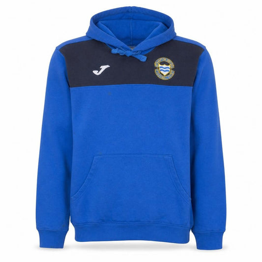 Front view of Joma Men’s Blue 2XL Pullover Hoodie Football Fleece Sweatshirt