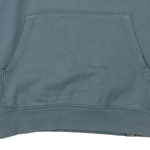 The North Face Men's Blue Medium Pullover Hoodie with Logo