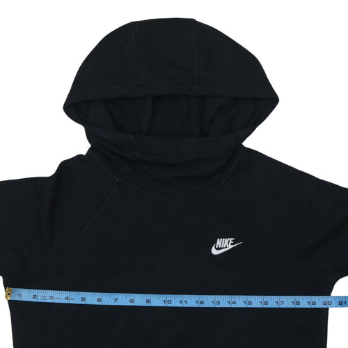 Nike Men’s Black Pullover Hoodie S Regular Fit Fleece Sweatshirt