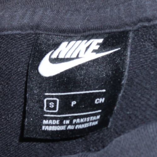 Nike Men’s Black Pullover Hoodie S Regular Fit Fleece Sweatshirt