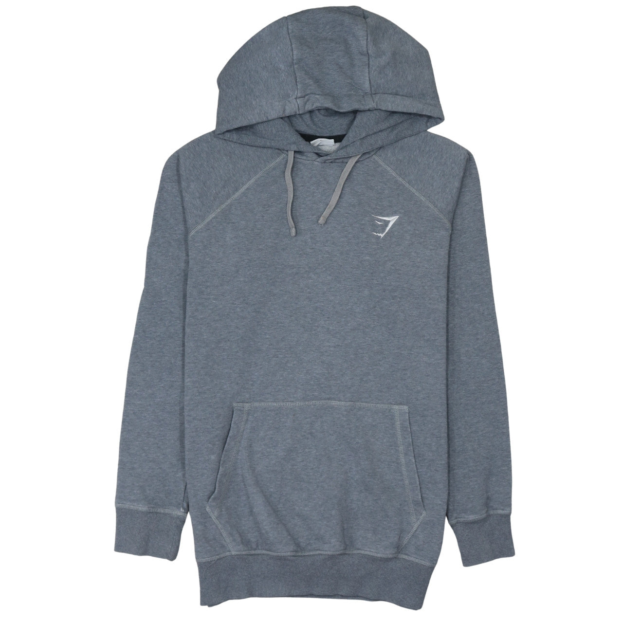 Gymshark Mens Grey XS Pullover Hoodie Slim Fit Fleece Sportswear