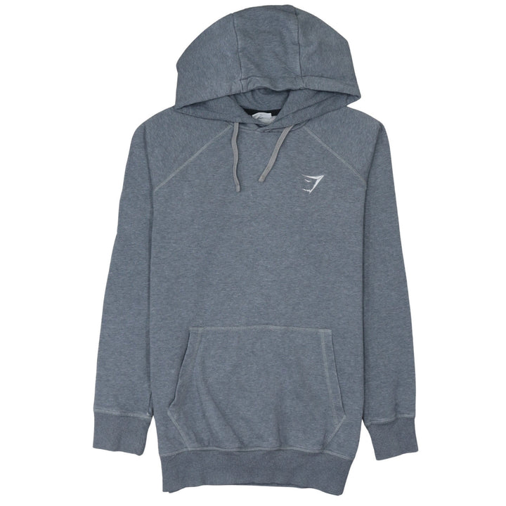 Gymshark Mens Grey XS Pullover Hoodie Slim Fit Fleece Sportswear