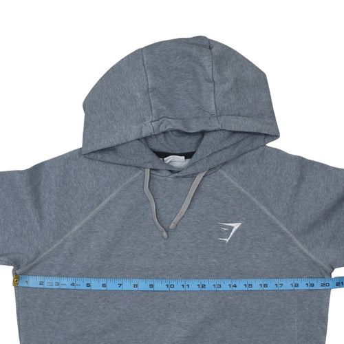 Gymshark Mens Grey XS Pullover Hoodie Slim Fit Fleece Sportswear