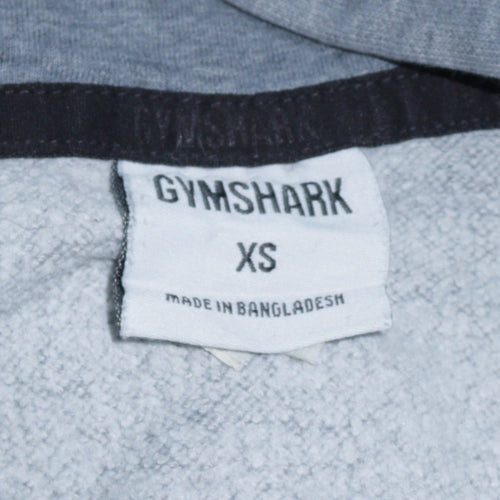 Gymshark Mens Grey XS Pullover Hoodie Slim Fit Fleece Sportswear