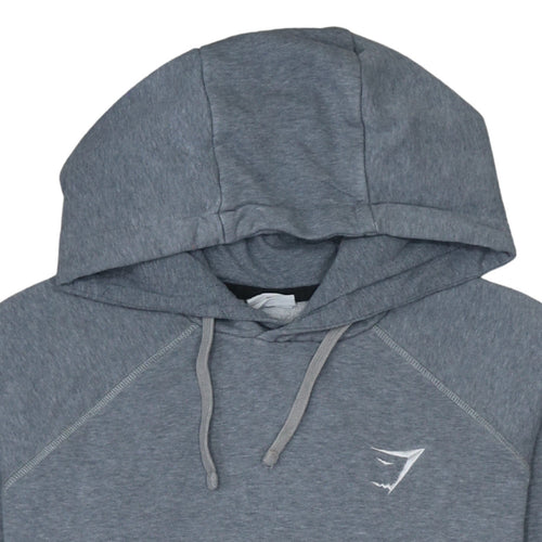 Gymshark Mens Grey XS Pullover Hoodie Slim Fit Fleece Sportswear