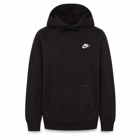 Front view of Nike Men's Black XS Pullover Hoodie Fleece Sweatshirt