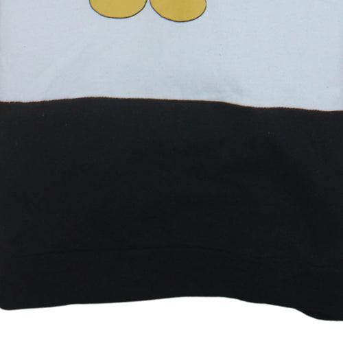 Disney Mickey Mouse Teens Red Black White Pullover Hoodie 100% Cotton