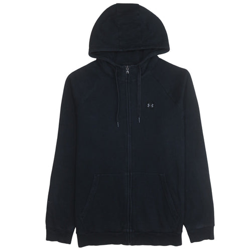 Under Armour Mens Black Full Zip Hoodie Size L Regular Fit