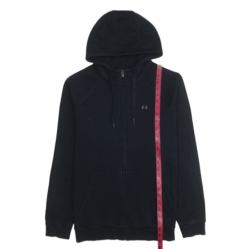 Under Armour Mens Black Full Zip Hoodie Size L Regular Fit