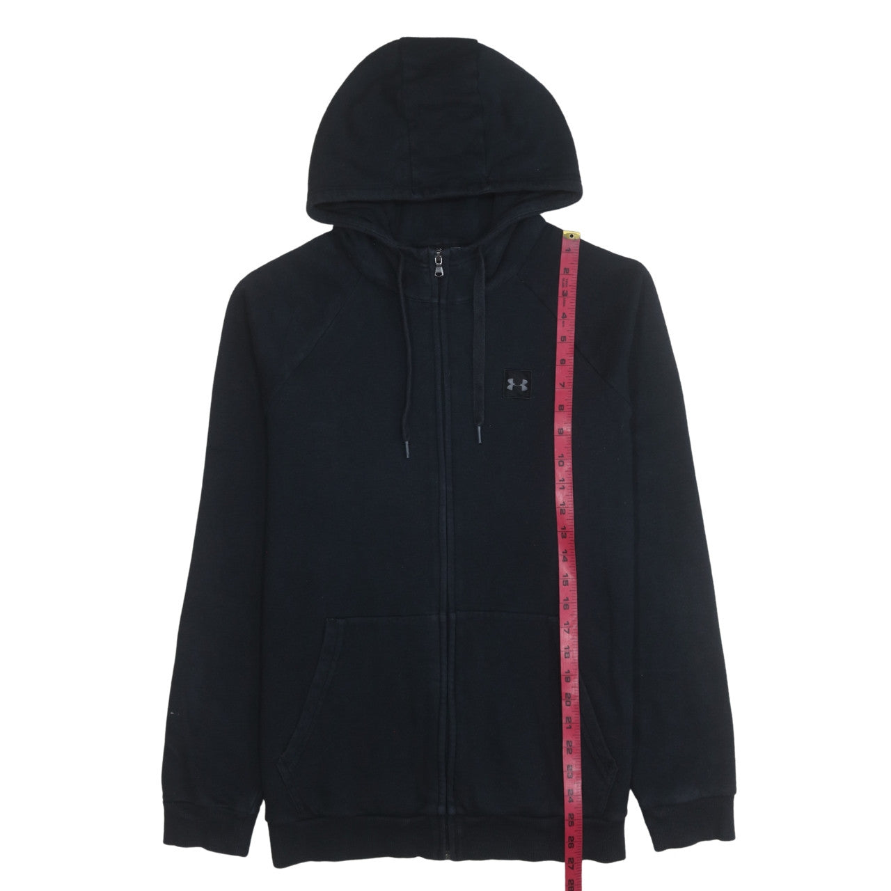 Under Armour Mens Black Full Zip Hoodie Size L Regular Fit