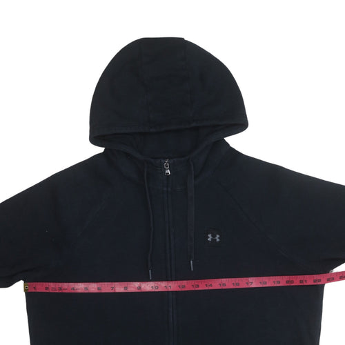 Under Armour Mens Black Full Zip Hoodie Size L Regular Fit