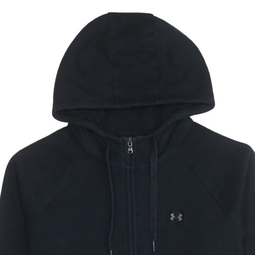 Under Armour Mens Black Full Zip Hoodie Size L Regular Fit