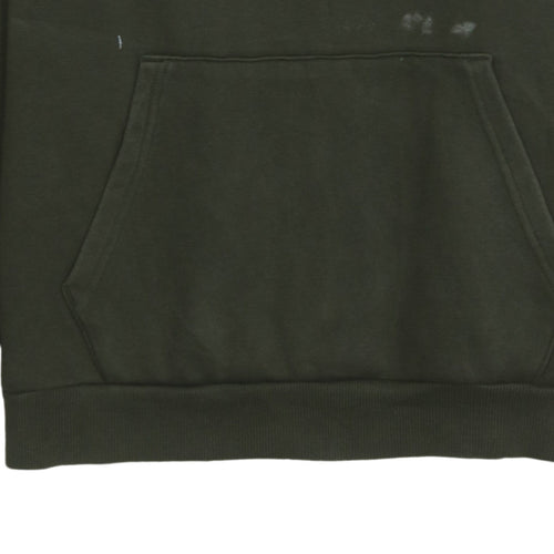 Puma Men's Green Medium Pullover Hoodie Logo Sportswear