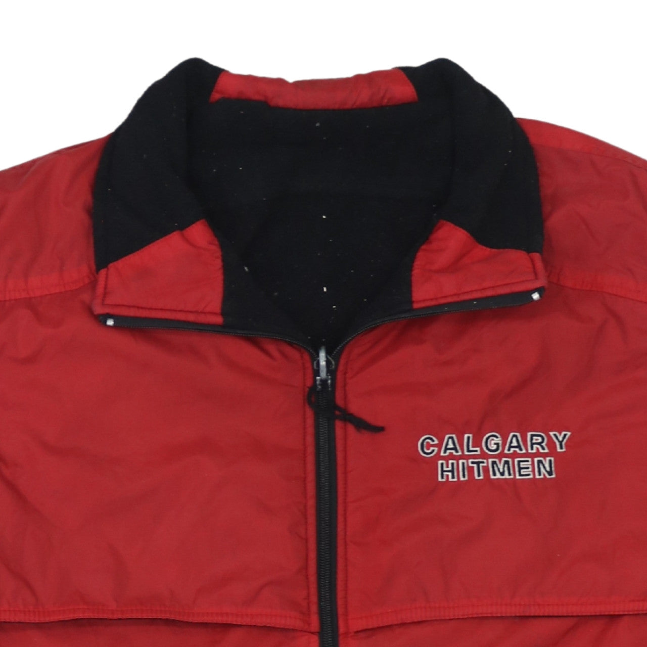 Pro Player Men's Red Calgary Hitmen Bodywarmer M Polyester Fleece