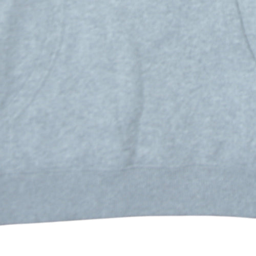 Vans Mens Grey Pullover Hoodie Medium Graphic Logo Fleece