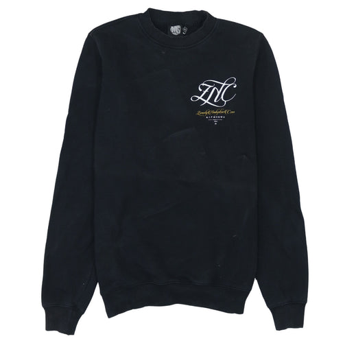 Miejski Sort Men's Black Graphic Print Pullover Sweatshirt M