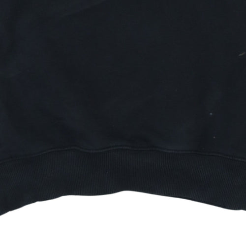 Miejski Sort Men's Black Graphic Print Pullover Sweatshirt M