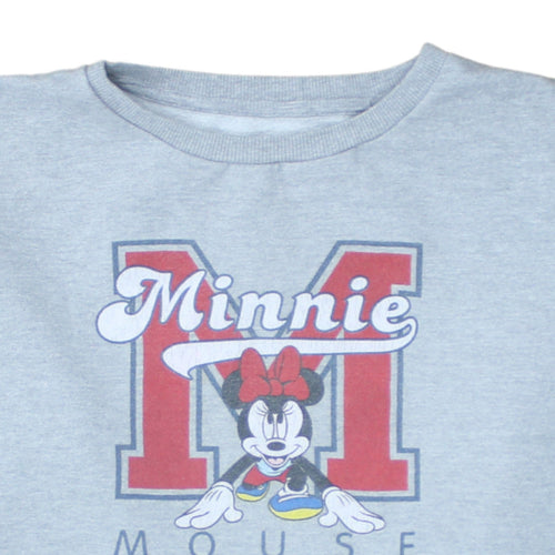 Mandarin Unisex Grey Minnie Mouse Pullover Sweatshirt 2XL