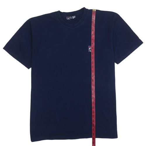 FILA Men's Navy Blue XL Classic Crew Neck Cotton T-Shirt
