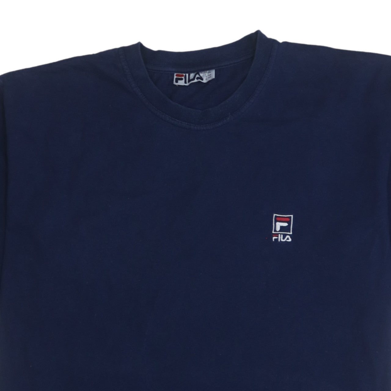 FILA Men's Navy Blue XL Classic Crew Neck Cotton T-Shirt