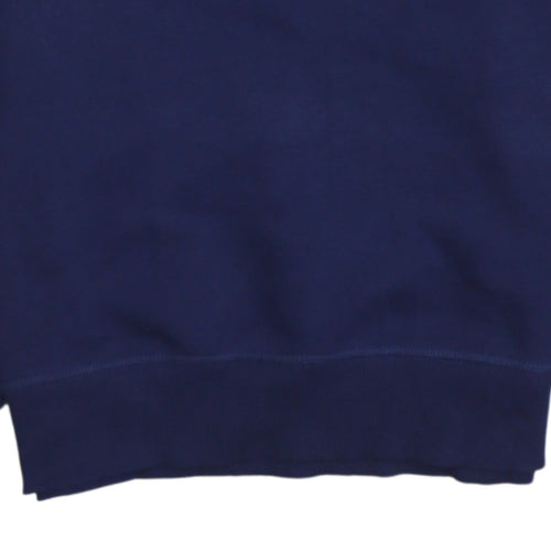Calvin Klein Men's Blue Regular Fit Crew Neck Logo Sweatshirt S