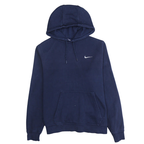 Nike Men's Blue Pullover Hoodie Size M Regular Fit Fleece Sweatshirt