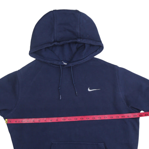 Nike Men's Blue Pullover Hoodie Size M Regular Fit Fleece Sweatshirt