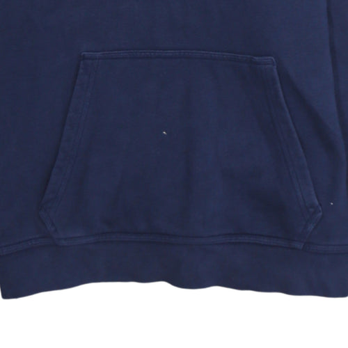 Nike Men's Blue Pullover Hoodie Size M Regular Fit Fleece Sweatshirt