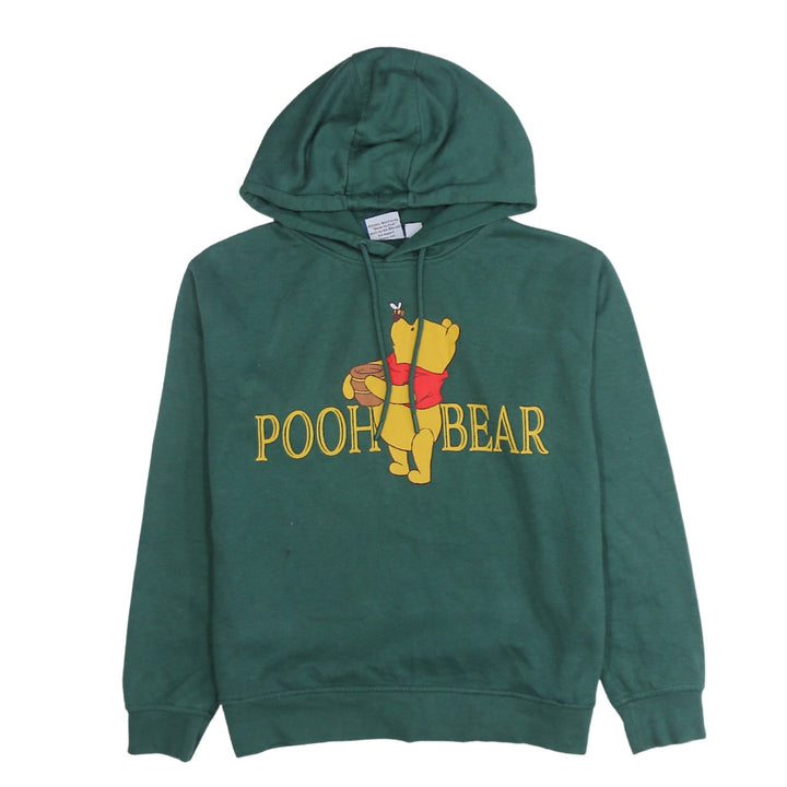 Disney Women Green Winnie the Pooh Pullover Hoodie Size S