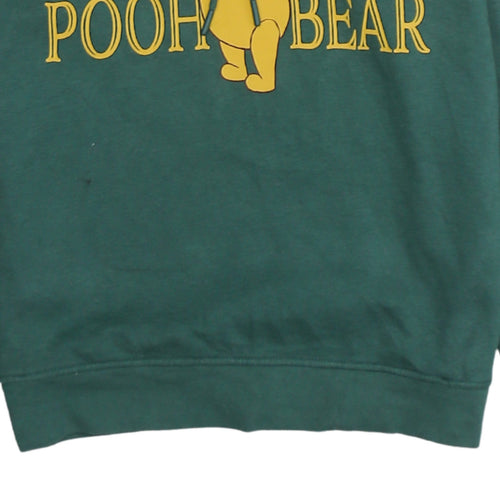 Disney Women Green Winnie the Pooh Pullover Hoodie Size S