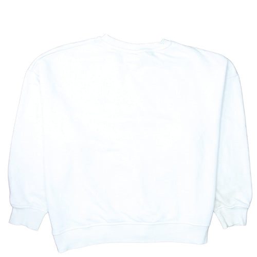 Disney Mickey Mouse White Graphic Print Sweatshirt L Unisex Adults